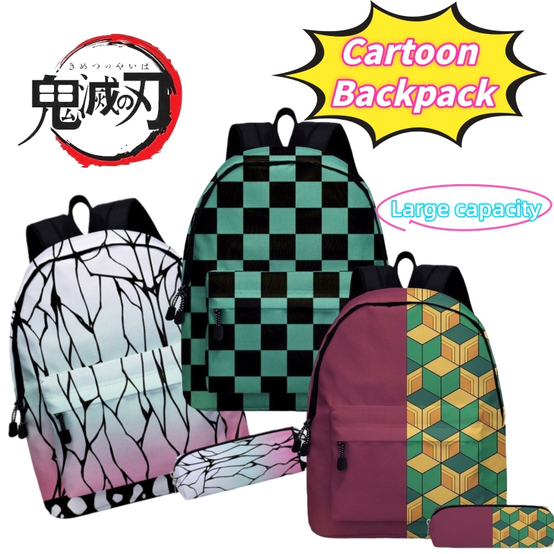 Laptop Accessories Organizer Bag - 鬼滅の刃 胡蝶しのぶ 竈門炭治郎 我妻善逸 学生用軽量バックパック おしゃれ