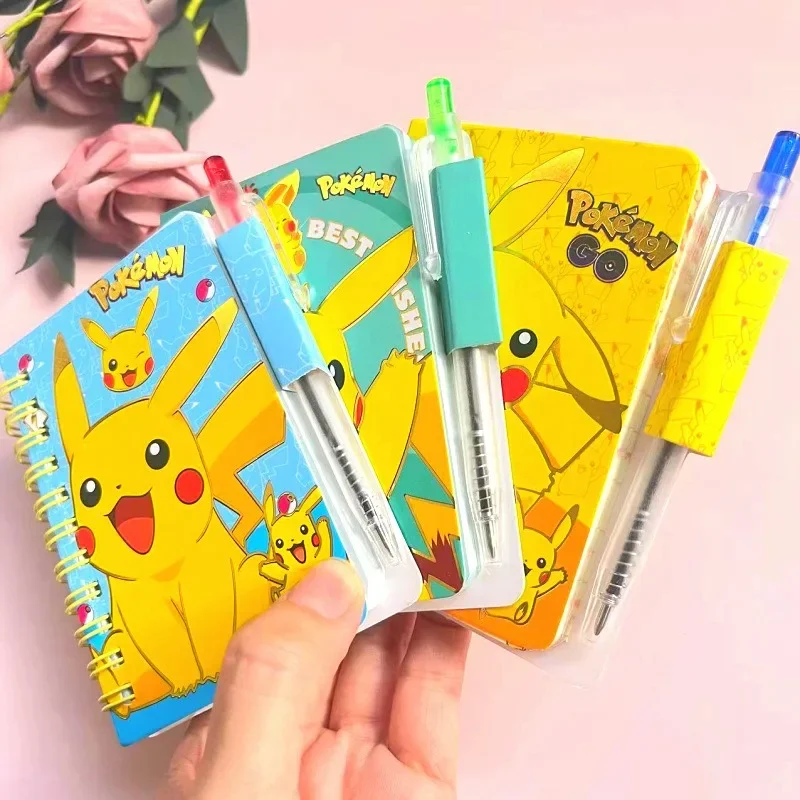 Laptop Accessories Girls - ポケモン ピカチュウ ノートブック ペンセット付き、かわいい日記帳、女子学生、子供向け、文具ギフトボックス、学用品