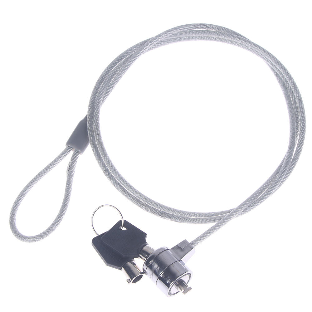 Laptop Lock Cable - 1.2mラップトップロックノートブックコンピューターロックセキュリティ南京錠中国ケーブルチェーン、キーノートブックコンピューター盗難防止ロック付き