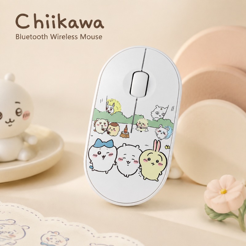 Laptop Editing Accessories - かわいい Chiikawa Bluetooth ワイヤレスマウス デュアルモード サイレント
