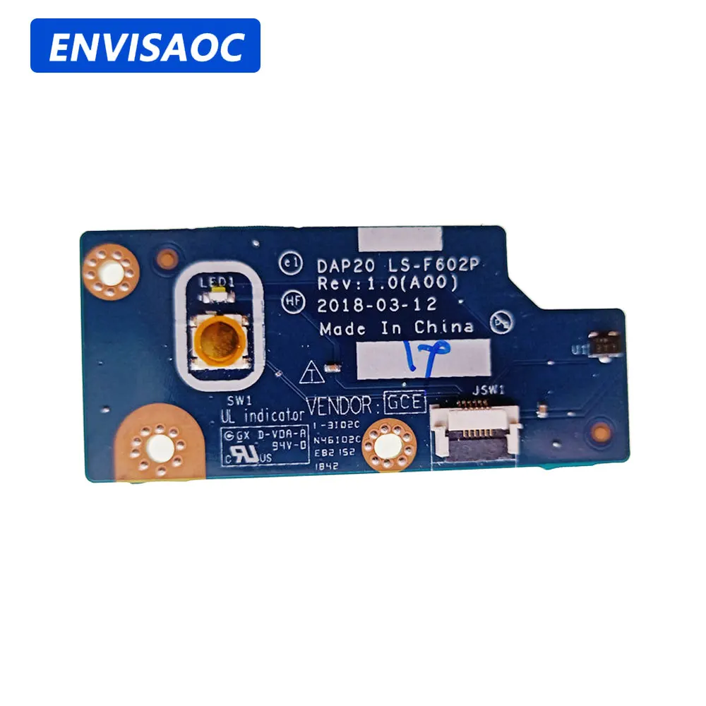 Laptop Accessories Dell - 高精度ラップトップパワーボード,7730 7740 m7730 m7740,ケーブルスイッチ付き,修理アクセサリーdap20 LS-F602P 0cv46j
