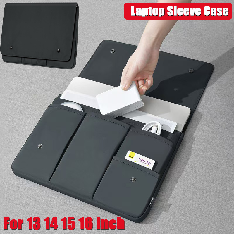 Laptop Accessories Organizer Bag - ラップトップスリーブバッグキャリングケース MacBook iPad ノートブック用防水耐衝撃保護バッグタブレットスリーブラップトップポーチ