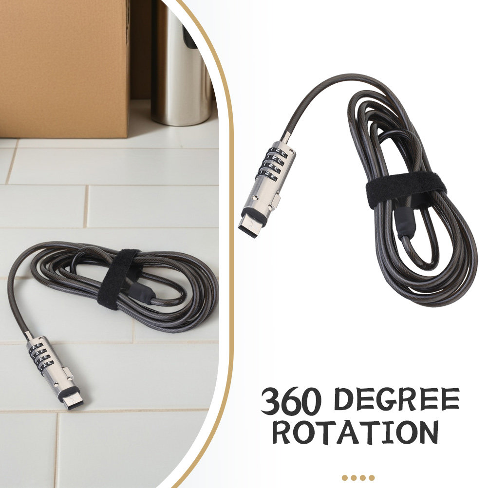 ノートパソコン用数字パスワードロック ポータブル合金ケーブル - Laptop Lock Cable のレビューと価格