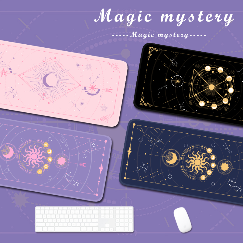 魔法の月の星が付いたゲームマウスパッド,大きいサイズ,紫,か - Laptop Accessories Girls のレビューと価格