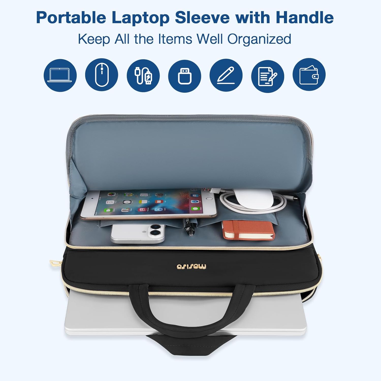 MOSISO ノートパソコンケース 16インチ 13.3イン - Laptop Accessories Organizer Bag のレビューと価格
