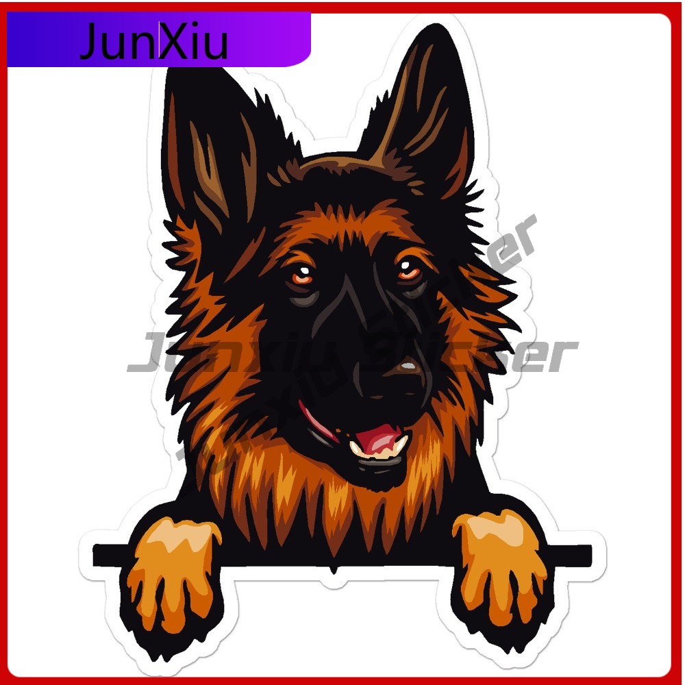 ジャーマンシェパード犬アニメ必須アイテムビニールモダンウィン - Laptop Accessories You Must Have のレビューと価格