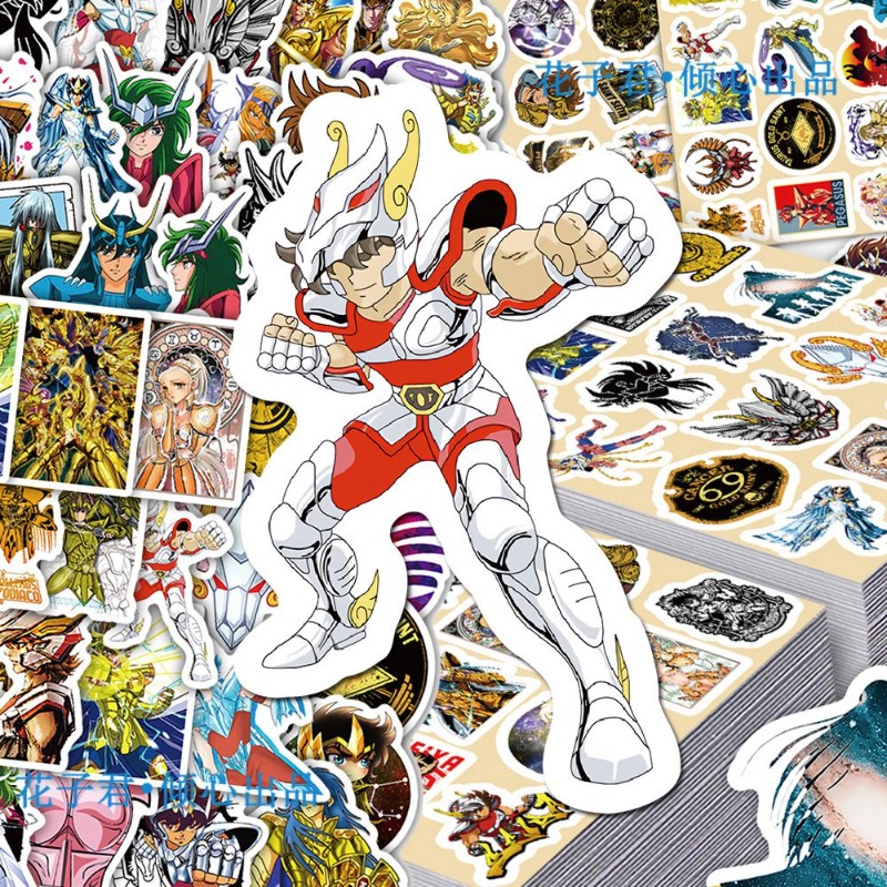 101 個聖闘士星矢アニメステッカー漫画キャラクター DIY - Laptop Editing Accessories のレビューと価格