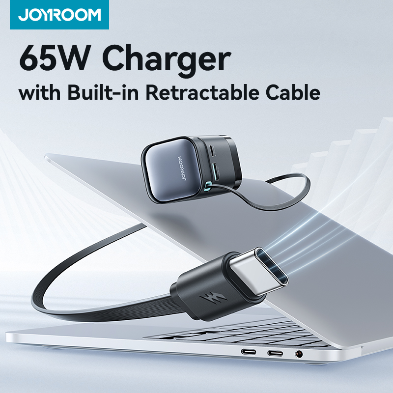 Joyroom-格納式Type-Cケーブル付きUSB充電器, - Laptop Lock Cable のレビューと価格