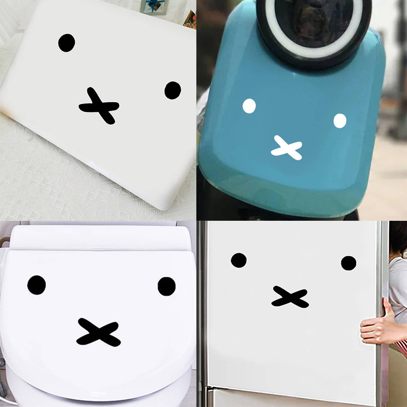 かわいいミッフィー漫画絵文字車のステッカー燃料タンクカバース - Laptop Editing Accessories のレビューと価格