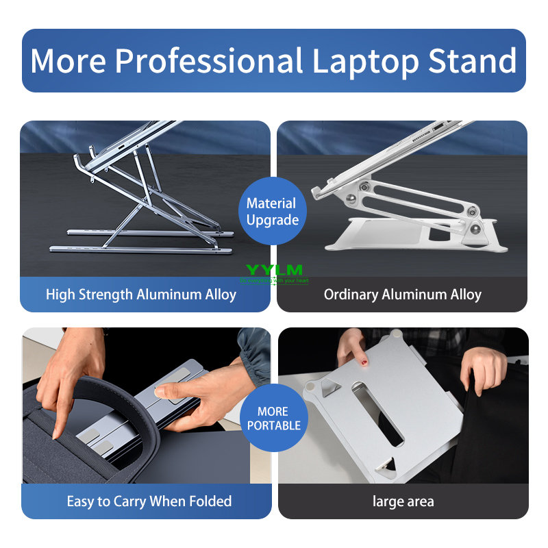YYLM 新しい N8 調節可能なラップトップスタンドアルミ - Laptop Cooling Pad のレビューと価格