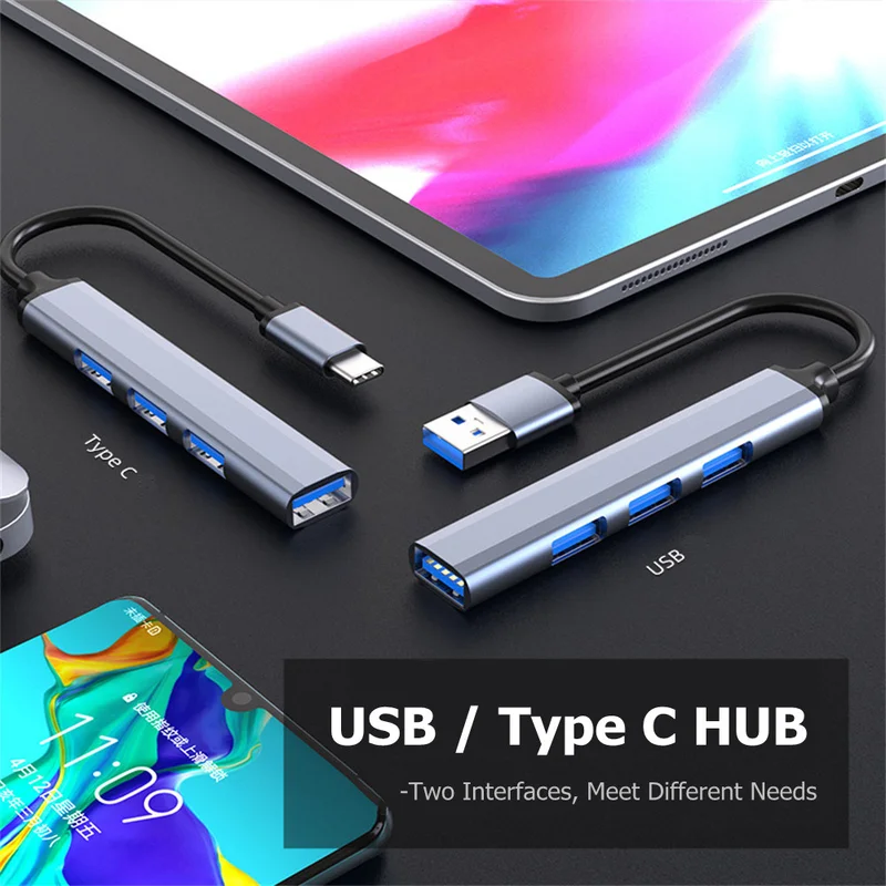 4 ポート USB-C ハブ 3.0/3.1 マルチデバイス - Laptop Accessories Usb のレビューと価格