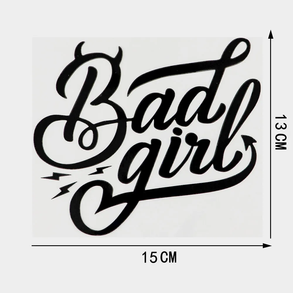 面白いバッドガール 防水ビニールステッカー デカール 車の窓 - Laptop Accessories Girls のレビューと価格