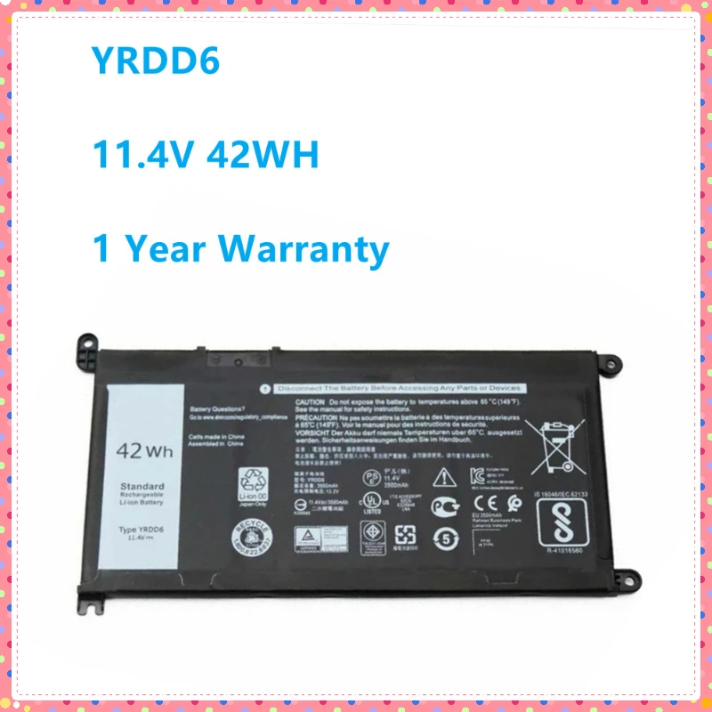 YRDD6 11.4V 42WH バッテリー Dell In - Laptop Accessories Dell のレビューと価格