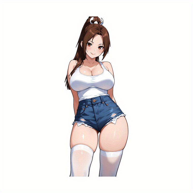 1枚入りアニメガール防水ビニールステッカー デカール 多用途 - Laptop Accessories Girls のレビューと価格