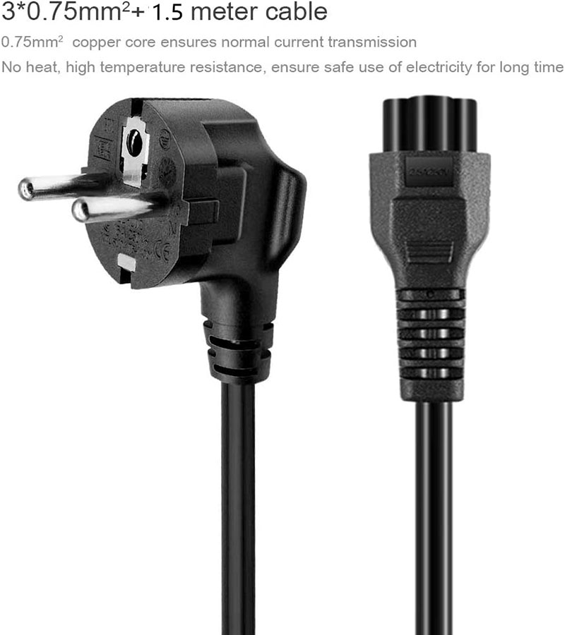 1.5 メートル EU ユニバーサルラップトップ 3 ピン充 - Laptop Accessories Dell のレビューと価格