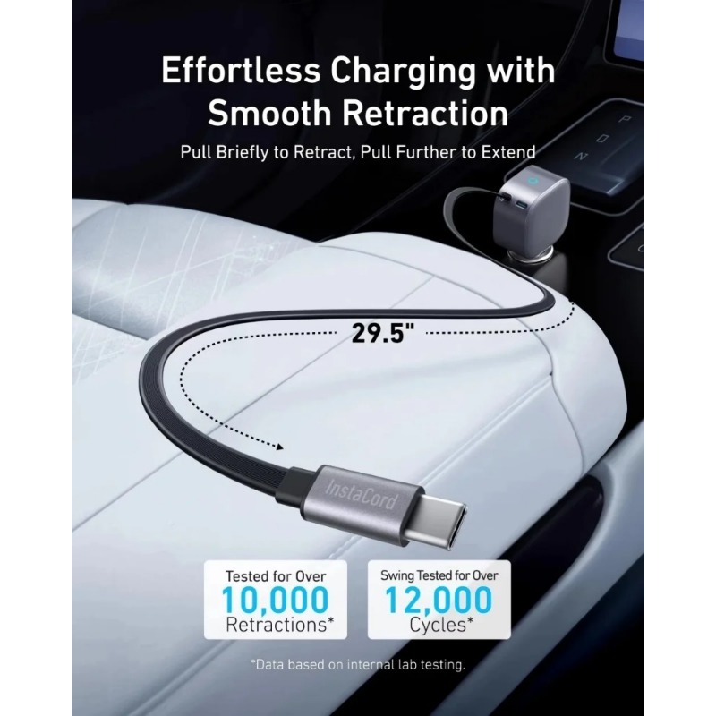Anker A2738 Nano 75W USB-C 車載充 - Laptop Lock Cable のレビューと価格