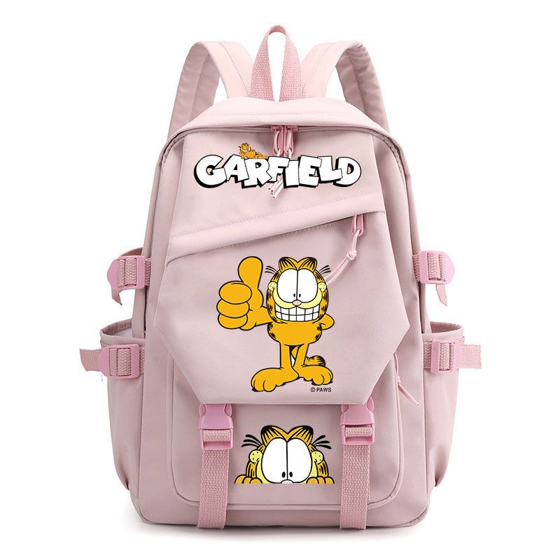 ガーフィールドの漫画風のかわいい学生用軽量スクールバッグ、カ - Laptop Editing Accessories のレビューと価格
