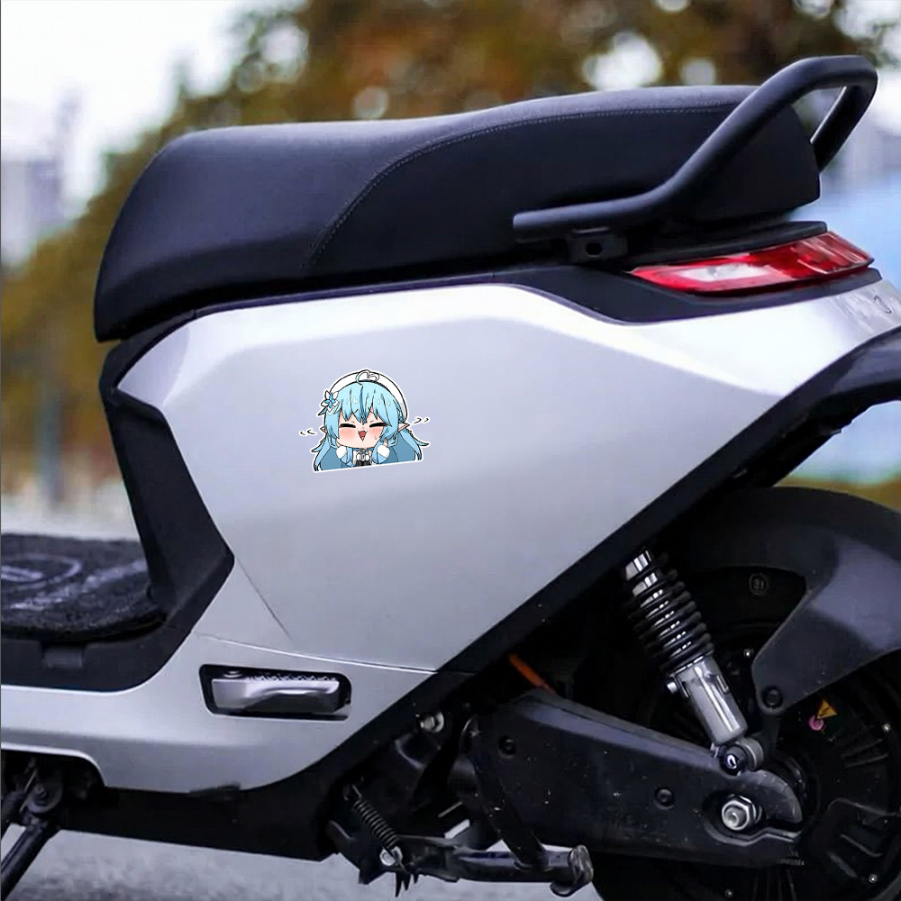 かわいいアニメの女の子のカーステッカー。ホロライブのユキハナ - Laptop Accessories Girls のレビューと価格