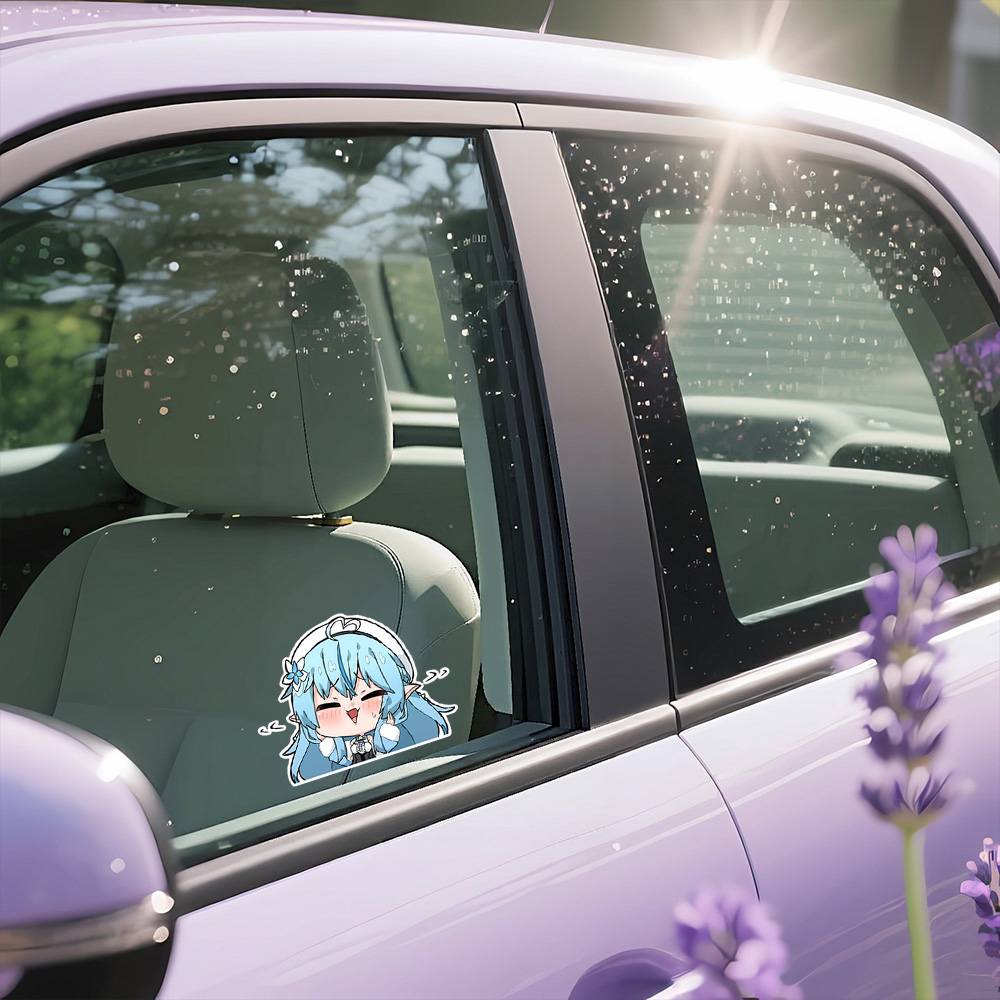 かわいいアニメの女の子のカーステッカー。ホロライブのユキハナ - Laptop Accessories Girls のレビューと価格
