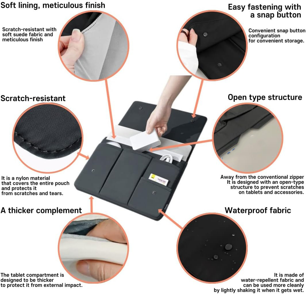 ラップトップスリーブバッグキャリングケース MacBook  - Laptop Accessories Organizer Bag のレビューと価格