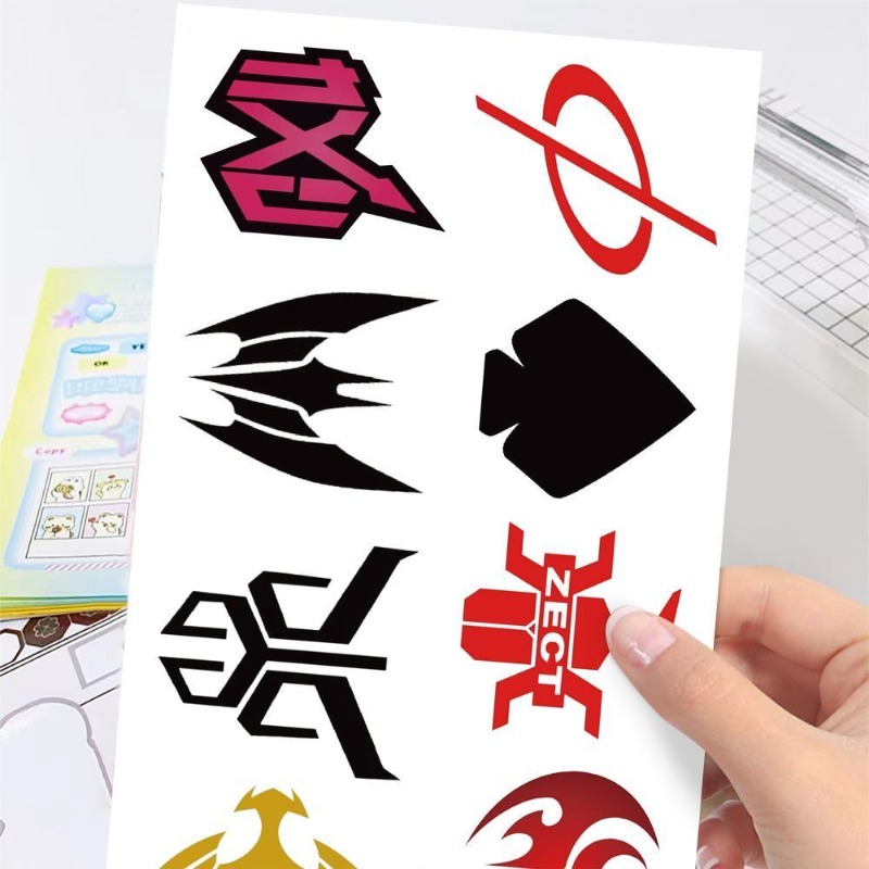 60 枚の仮面ライダーロゴステッカークリエイティブデカール防 - Laptop Accessories のレビューと価格
